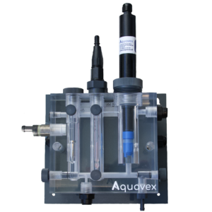 Chambre d'analyse PMMA avec sonde Temp, pH et Chlore libre Syclope EMP3101